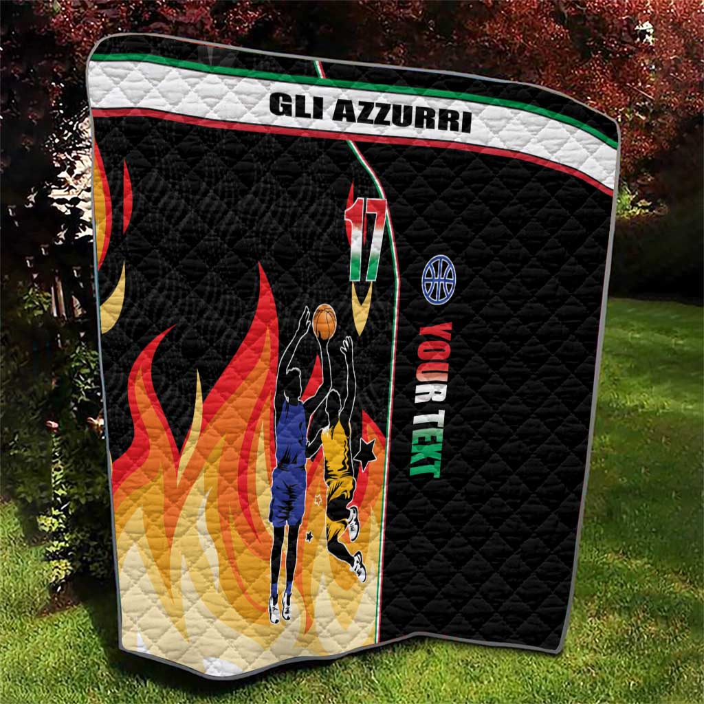 Custom Italian Republic Baketball Quilt Sporty Style