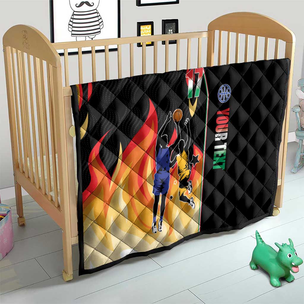 Custom Italian Republic Baketball Quilt Sporty Style