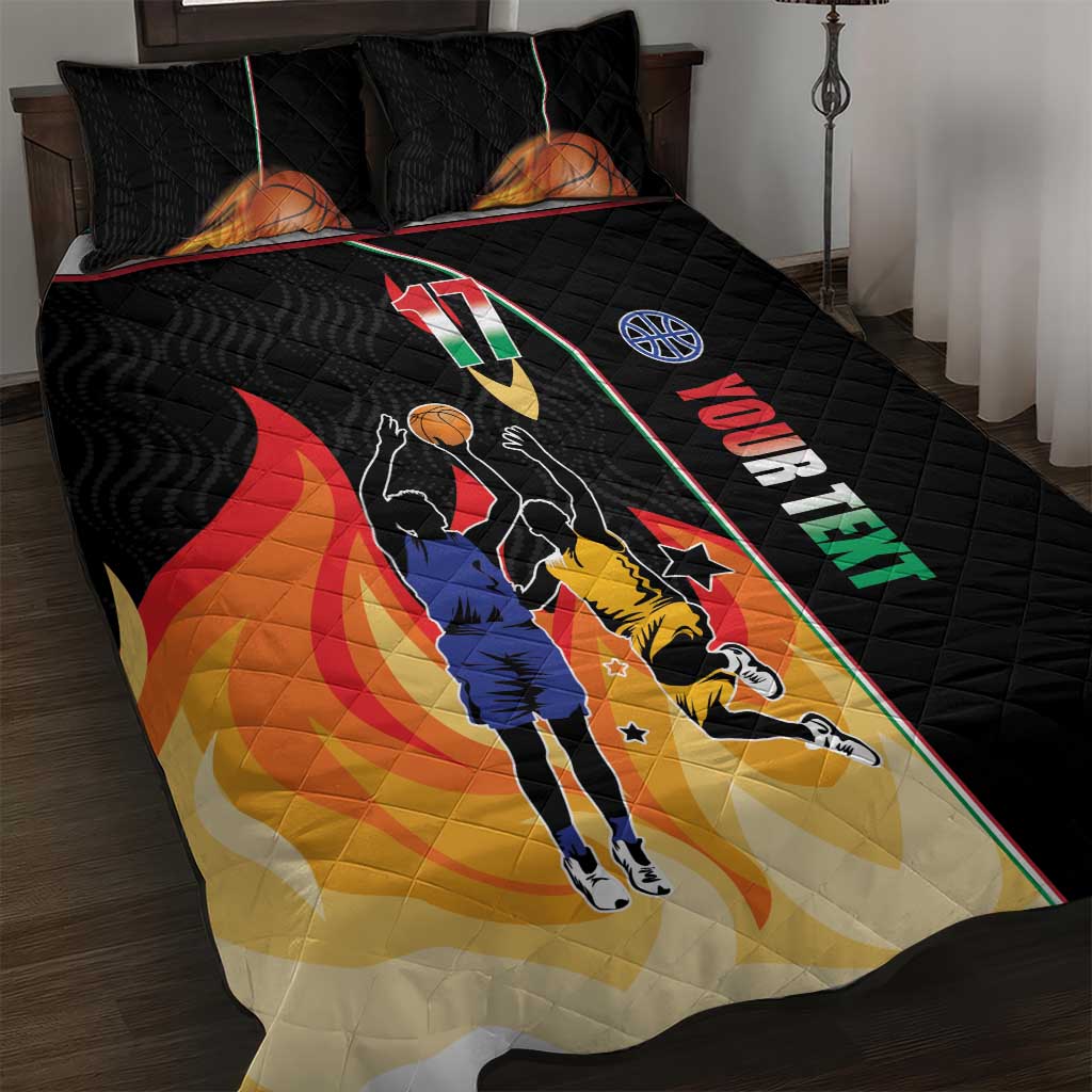 Custom Italian Republic Baketball Quilt Bed Set Sporty Style