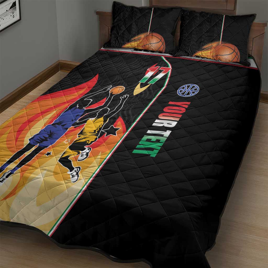 Custom Italian Republic Baketball Quilt Bed Set Sporty Style