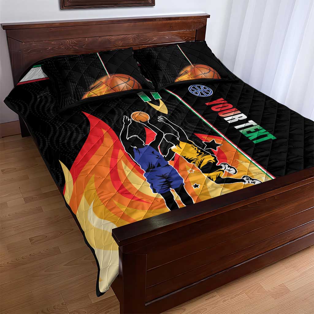 Custom Italian Republic Baketball Quilt Bed Set Sporty Style