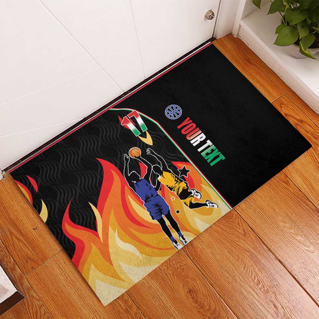 Custom Italian Republic Baketball Rubber Doormat Sporty Style