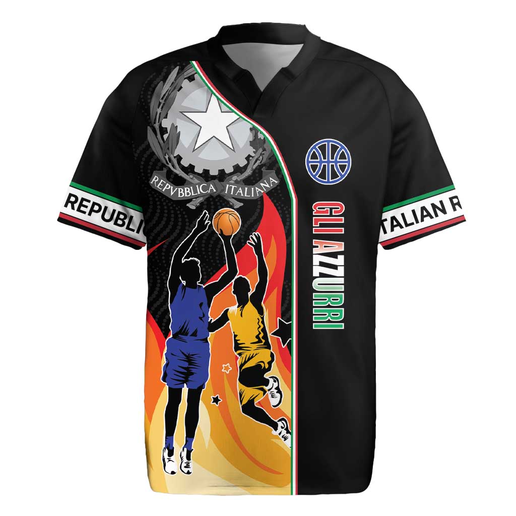 Custom Italian Republic Baketball Rugby Jersey Sporty Style