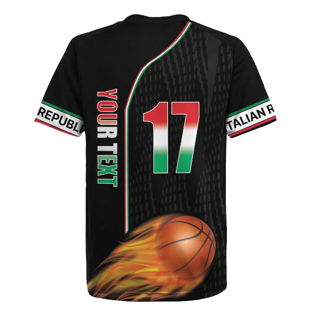 Custom Italian Republic Baketball Rugby Jersey Sporty Style