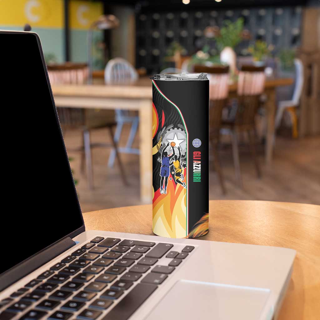 Custom Italian Republic Baketball Skinny Tumbler Sporty Style