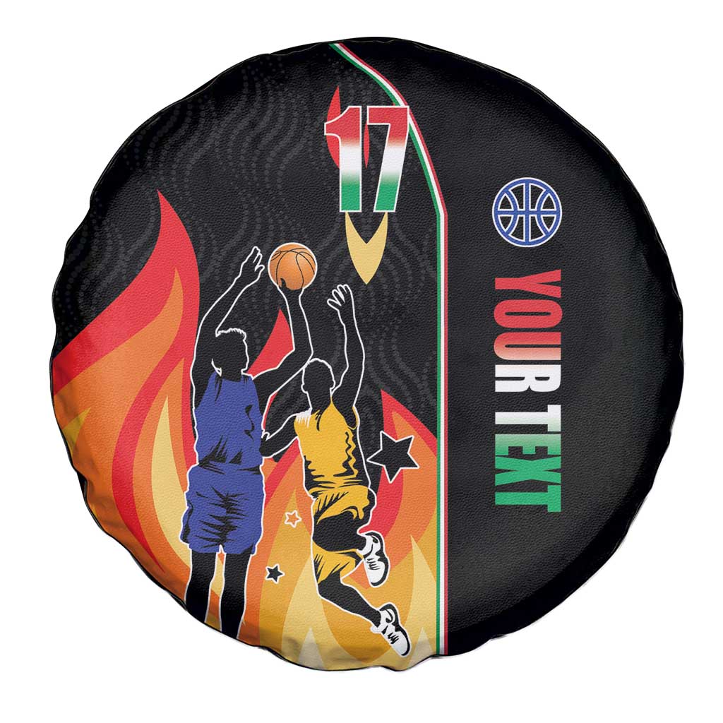 Custom Italian Republic Baketball Spare Tire Cover Sporty Style