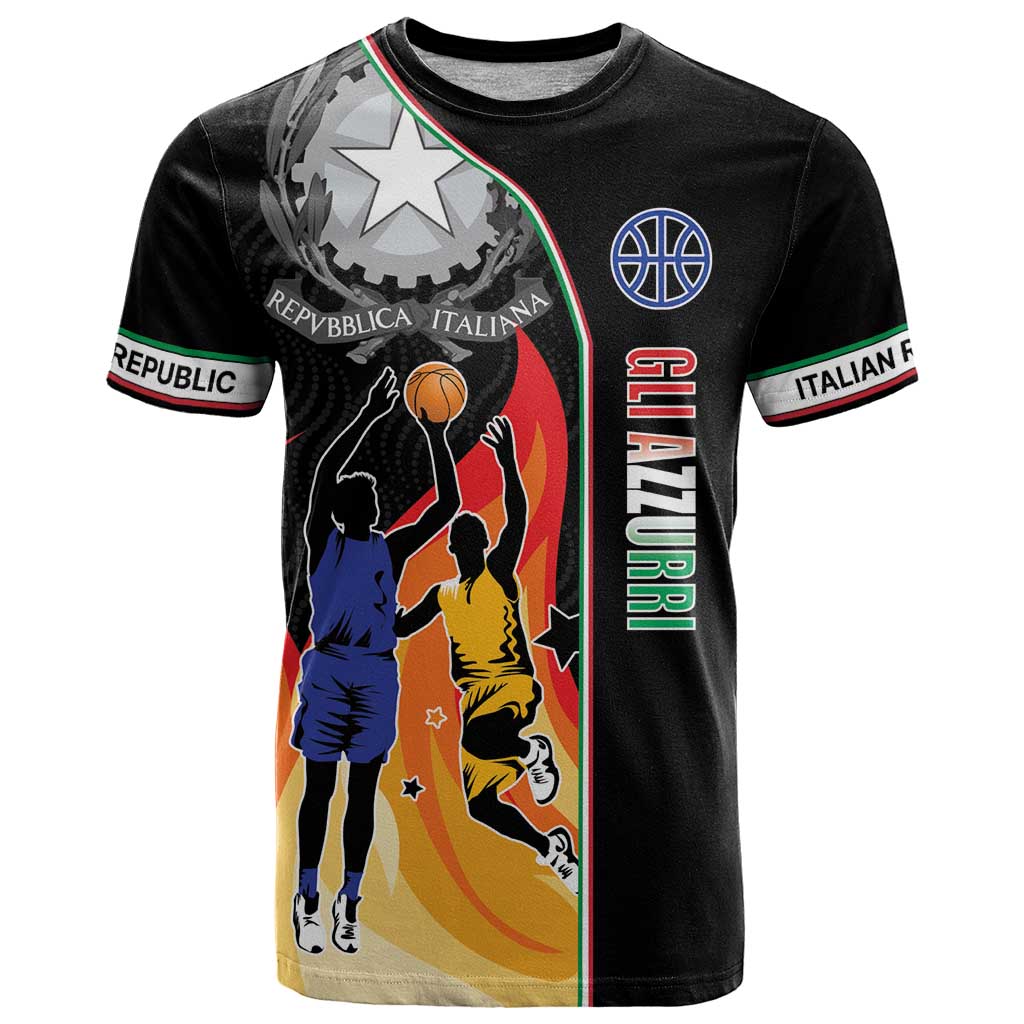 Custom Italian Republic Baketball T Shirt Sporty Style
