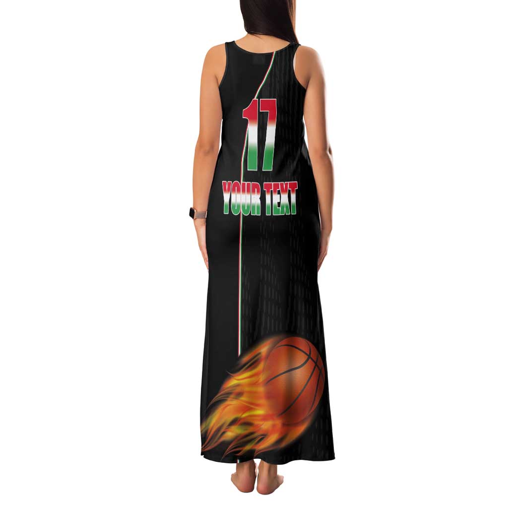 Custom Italian Republic Baketball Tank Maxi Dress Sporty Style