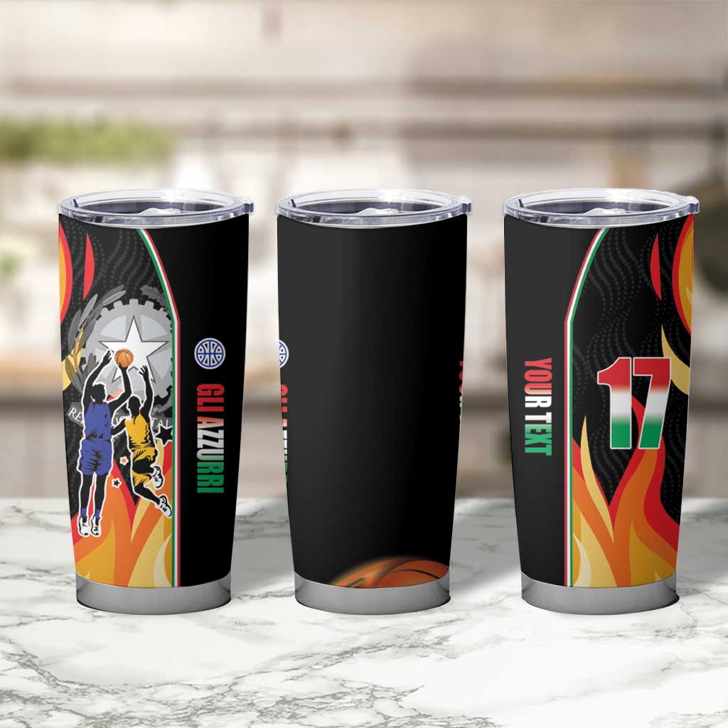 Custom Italian Republic Baketball Tumbler Cup Sporty Style