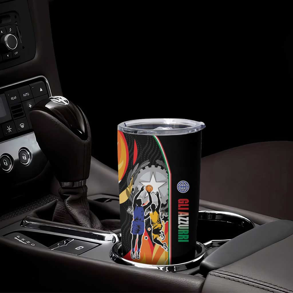 Custom Italian Republic Baketball Tumbler Cup Sporty Style