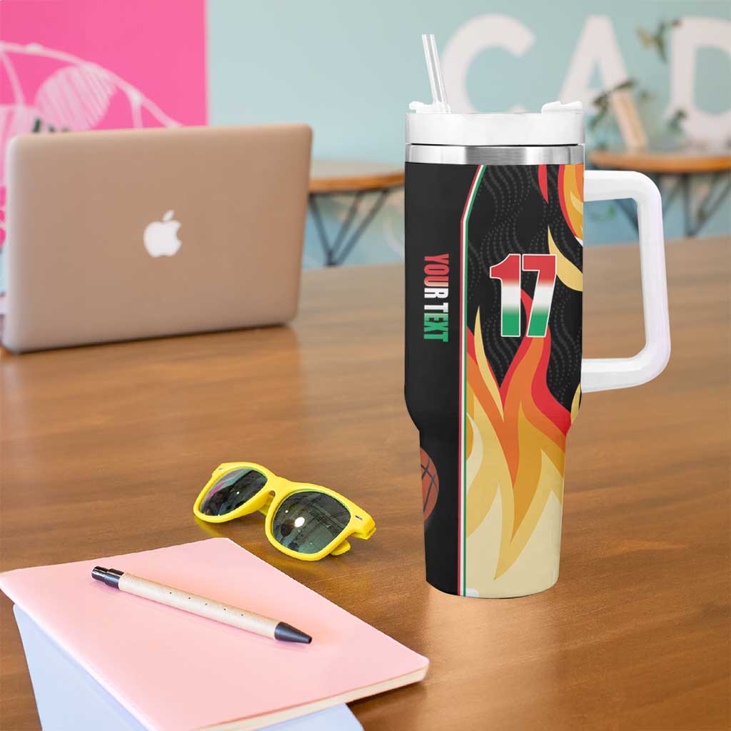 Custom Italian Republic Baketball Tumbler With Handle Sporty Style