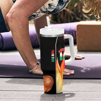 Custom Italian Republic Baketball Tumbler With Handle Sporty Style