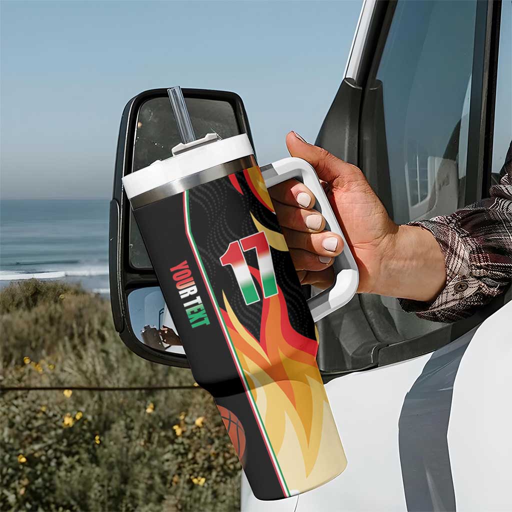 Custom Italian Republic Baketball Tumbler With Handle Sporty Style