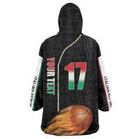 Custom Italian Republic Baketball Wearable Blanket Hoodie Sporty Style