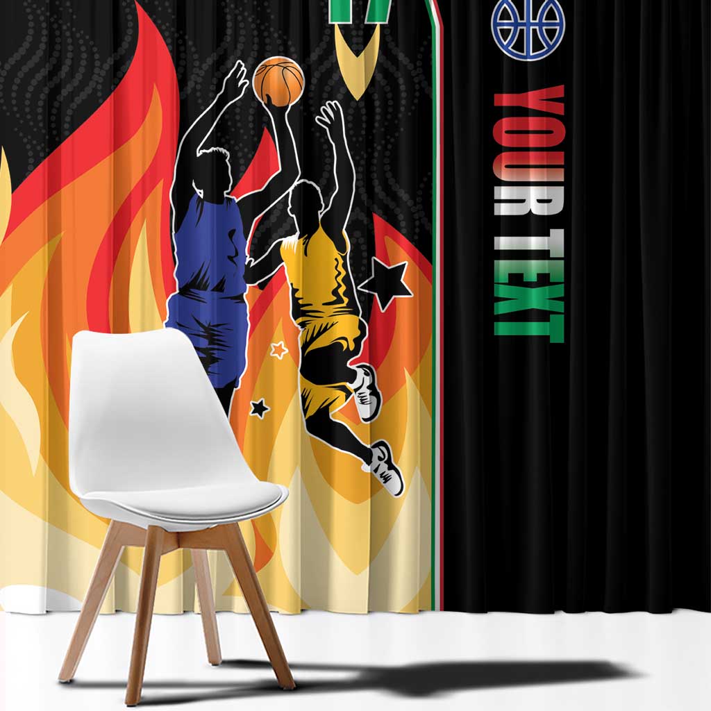 Custom Italian Republic Baketball Window Curtain Sporty Style