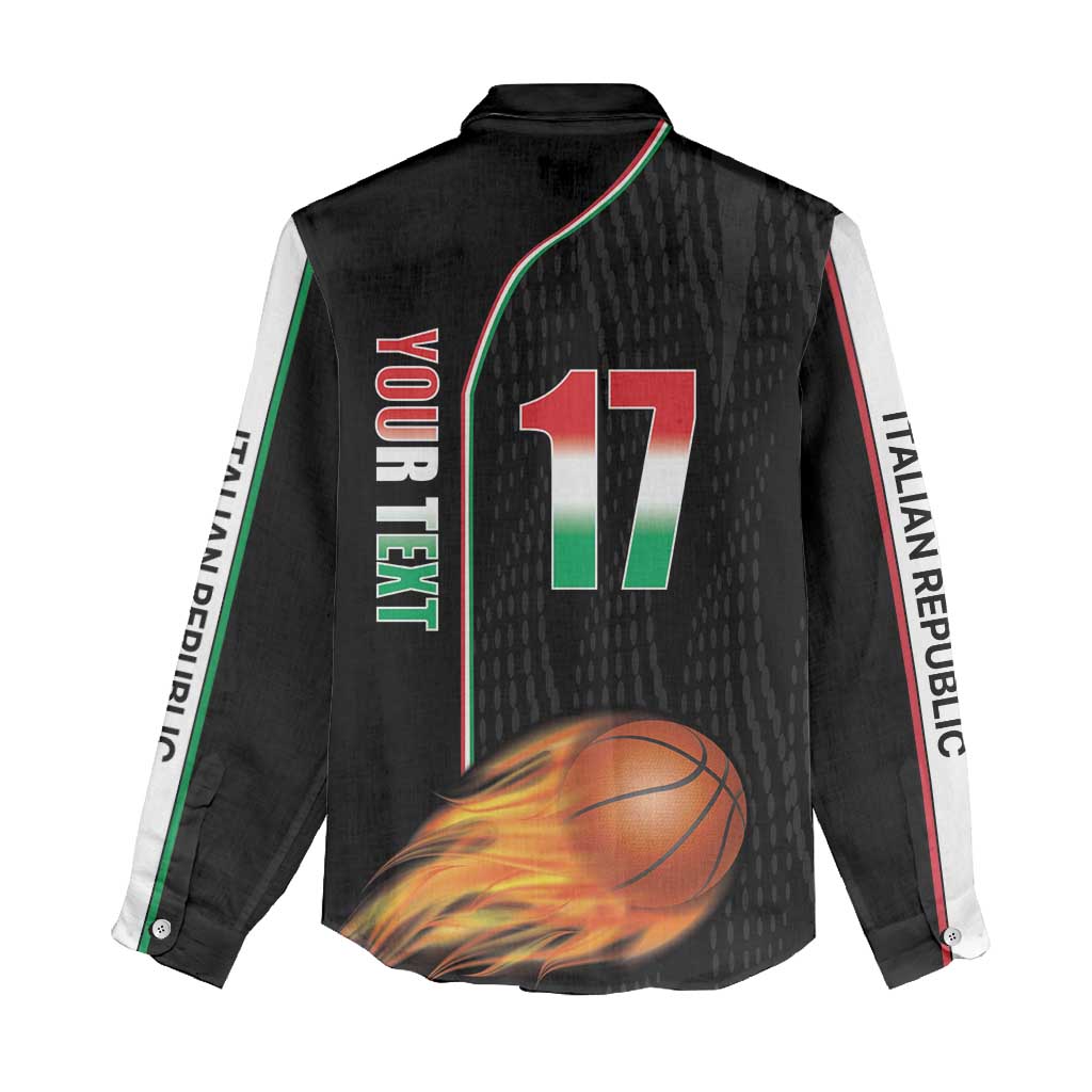 Custom Italian Republic Baketball Women Casual Shirt Sporty Style