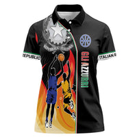 Custom Italian Republic Baketball Women Polo Shirt Sporty Style