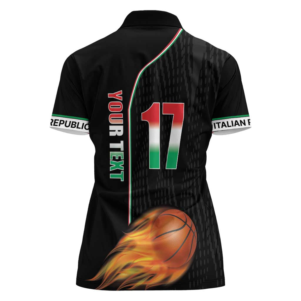 Custom Italian Republic Baketball Women Polo Shirt Sporty Style