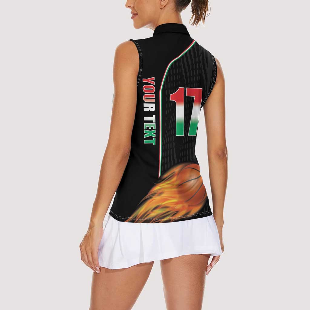 Custom Italian Republic Baketball Women Sleeveless Polo Shirt Sporty Style