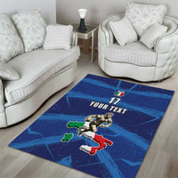Italian Republic Rugby Custom Area Rug Sporty Style