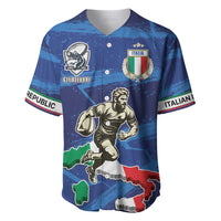Italian Republic Rugby Custom Baseball Jersey Sporty Style