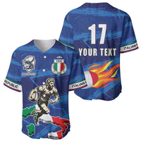 Italian Republic Rugby Custom Baseball Jersey Sporty Style