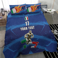 Italian Republic Rugby Custom Bedding Set Sporty Style