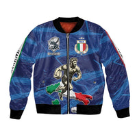 Italian Republic Rugby Custom Bomber Jacket Sporty Style