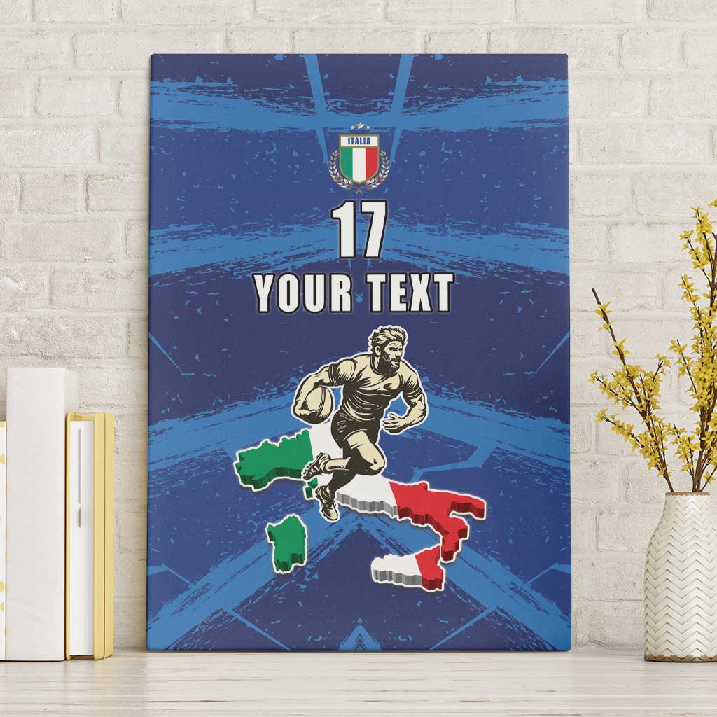 Italian Republic Rugby Custom Canvas Wall Art Sporty Style