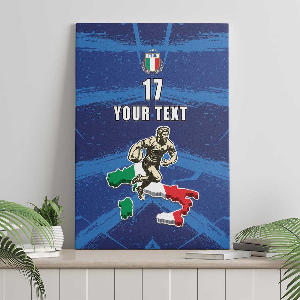 Italian Republic Rugby Custom Canvas Wall Art Sporty Style
