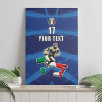 Italian Republic Rugby Custom Canvas Wall Art Sporty Style