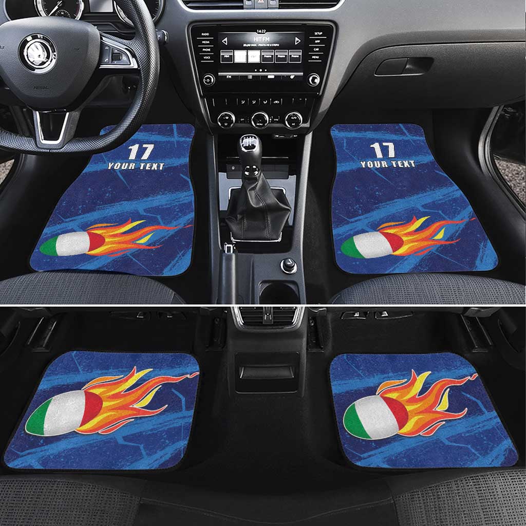 Italian Republic Rugby Custom Car Mats Sporty Style