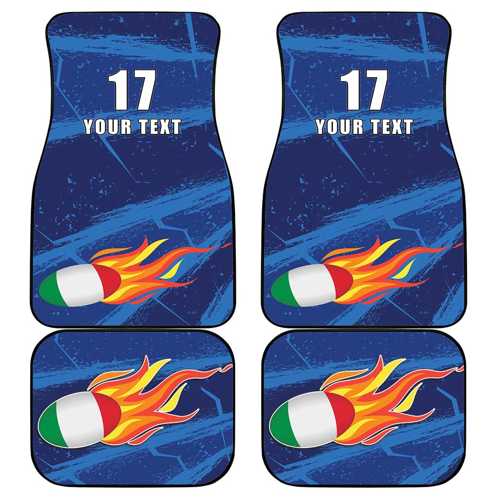 Italian Republic Rugby Custom Car Mats Sporty Style
