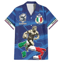 Italian Republic Rugby Custom Family Matching Short Sleeve Bodycon Dress and Hawaiian Shirt Sporty Style