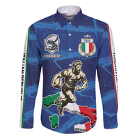 Italian Republic Rugby Custom Family Matching Short Sleeve Bodycon Dress and Hawaiian Shirt Sporty Style