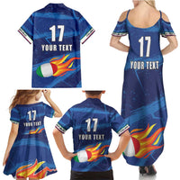 Italian Republic Rugby Custom Family Matching Summer Maxi Dress and Hawaiian Shirt Sporty Style