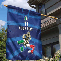 Italian Republic Rugby Custom Garden Flag Sporty Style