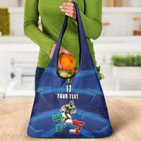 Italian Republic Rugby Custom Grocery Bag Sporty Style