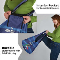 Italian Republic Rugby Custom Grocery Bag Sporty Style