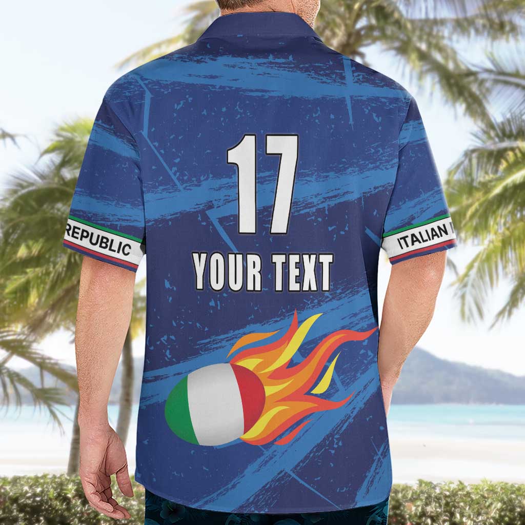 Italian Republic Rugby Custom Hawaiian Shirt Sporty Style