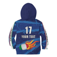 Italian Republic Rugby Custom Kid Hoodie Sporty Style