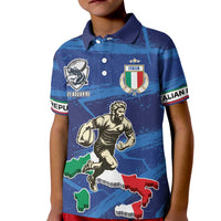 Italian Republic Rugby Custom Kid Polo Shirt Sporty Style