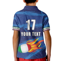 Italian Republic Rugby Custom Kid Polo Shirt Sporty Style