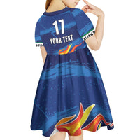 Italian Republic Rugby Custom Kid Short Sleeve Dress Sporty Style