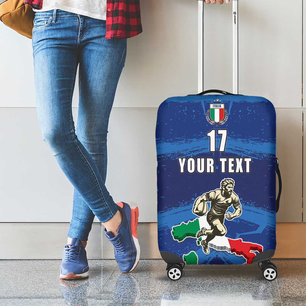 Italian Republic Rugby Custom Luggage Cover Sporty Style