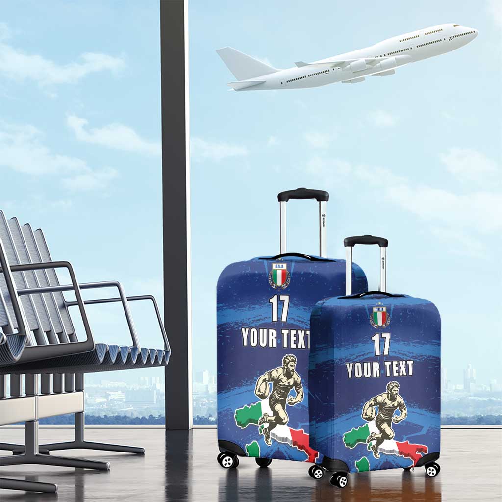 Italian Republic Rugby Custom Luggage Cover Sporty Style