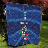 Italian Republic Rugby Custom Quilt Sporty Style