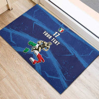 Italian Republic Rugby Custom Rubber Doormat Sporty Style