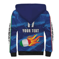 Italian Republic Rugby Custom Sherpa Hoodie Sporty Style