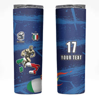 Italian Republic Rugby Custom Skinny Tumbler Sporty Style